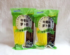 包邮海地村韩国正宗寿司紫菜包饭专用切条黄萝卜条牛蒡腌渍300g