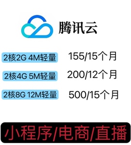 腾讯云服务器上海北京广州轻量云主机云电脑办公远程桌面独立IP