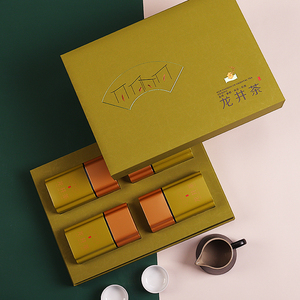 龙井茶叶包装盒空礼盒绿茶通用半斤龙井茶狮峰大佛龙井礼盒装空盒