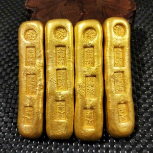 古币大清金锭金条金元宝小黄鱼 同治光绪雍正乾隆福禄寿喜金砖