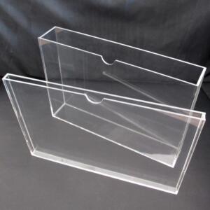 卡槽盒盒文件亚克力插a4透明书盒定制资料定做收纳展示杂志纸盒盒