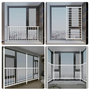 儿童安全防护栏窗户家用阳形防盗窗室内落地窗高层隐台飘网免打