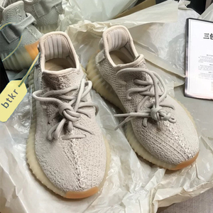 版本】椰子鞋350过毒芝麻正品官网春夏季男女鞋纯白潮