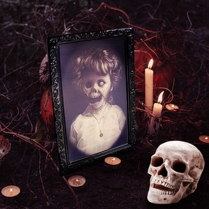 密室逃脱机关镜子恐怖魔镜剧本杀女鬼变脸相框鬼屋万圣节布置道具