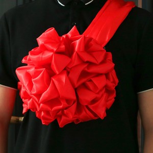 54同款货源翔鹏优选店淘宝w新郎胸前大红结婚式婚花礼红绣球牵巾