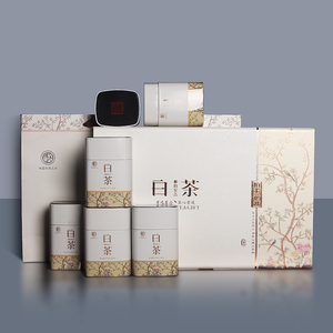 陌上花开安吉白茶包装盒空礼盒 高档定制茶叶包装礼盒空盒半斤装