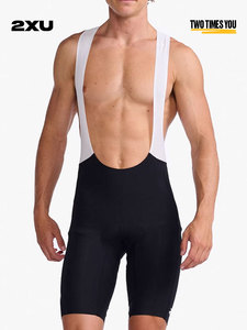 2XU Aero系列男士健身骑行铁三服透气连体背带运动短裤