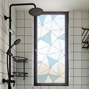 淋浴房厕所防偷窥玻璃贴膜几何静电透光不透人不透明窗户纸防隐私