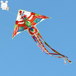 凤凰风筝 七彩 大号大型立体搞笑创意超大长尾超长尾巴儿童