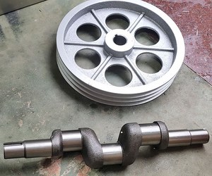 ft丰田600型三缸柱塞泵皮带轮曲轴高压水泵os4500 5200打药喷雾机