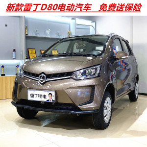 新款雷丁d80电动汽车成人家用四轮电动车新能源油电两用代步轿车