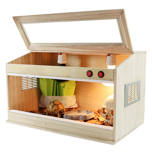 爬宠饲养箱保温生态造景箱陆龟蜥蜴蜘蛛蛇蝾螈守宫宠物实木恒温箱