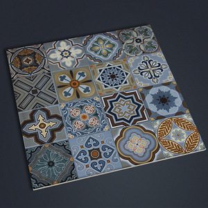 客厅背景墙花片瓷砖仿古砖150水泥花砖地板砖300地中海小花砖600