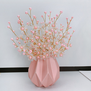 紫荆花材料包全套创意手工diy花束铁丝串珠花自制仿真假花桌摆件