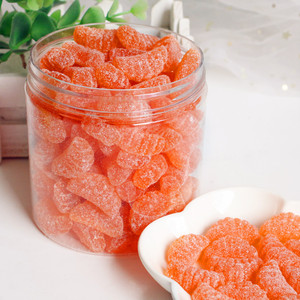 米趣熊桔子软糖500克橘子软糖夜市糖果摆摊糖粘牙糖怀旧零食小吃1斤