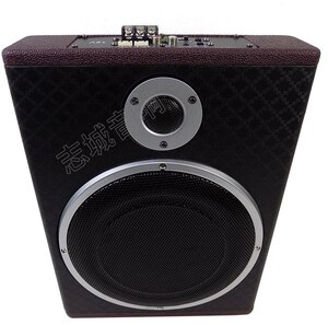 6寸10寸薄款车载低音炮12v24v220v大功率重低音箱木质座位底音响