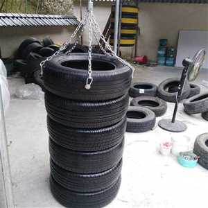 格斗武馆轮胎沙包旧轮胎沙袋散打健g身式拳击吊房道拳跆成人泰拳s