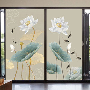 【玻璃贴纸荷花】玻璃贴纸荷花品牌,价格 - 阿里巴巴