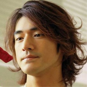 金城武同款男假发帅气明星发型长直发齐肩蓬松自然男士年会表演