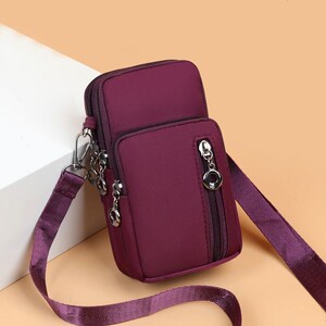 散步手机小包布袋便携斜挂装放手机的小包女斜挎妈妈迷你钥匙包散