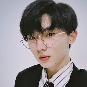 马嘉祺时代少年团同款眼镜超轻钛合金多边形文艺复古金丝边镜框架