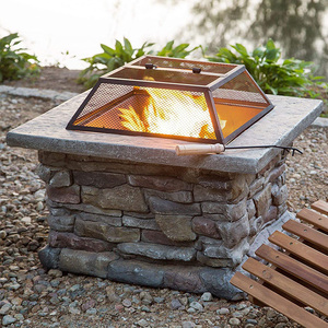 烧烤炉户外庭院烤火炉火盆烧烤桌家用烧烤架碳火桌室外烤肉炉烤炉