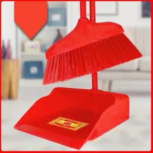 大红色结婚扫把簸箕套装婚庆乔迁家用垃圾铲红扫帚笤帚撮箕组合
