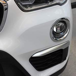 x12019改装宝马新x1雾灯框x1灯眉亮条前雾灯罩款x1装饰x1内饰