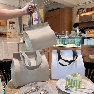 无纺布外卖打包袋手提防水加固厚定制设计包装餐厅烧烤蛋糕奶茶袋