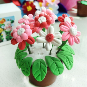 植树节手工制e作diy材料包儿童幼儿园小朋友黏土彩泥花盆多肉植物