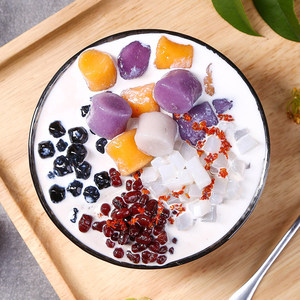 芋圆西米露组合套餐烧仙草手工三色芋圆鲜芋仙奶茶