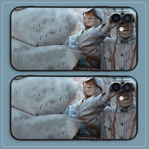 李云龙望远镜手机壳苹果12液态硅胶iphone11promax亮剑mini沙雕i13pro