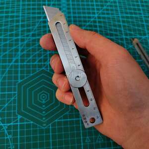 短款h18mm中号304不锈钢y美工刀架刀柄重型全钢金属工业级壁纸刀