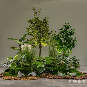 树假树室内落地盆栽仿生绿植服装店造景摆件装饰皇家森林旗舰店75