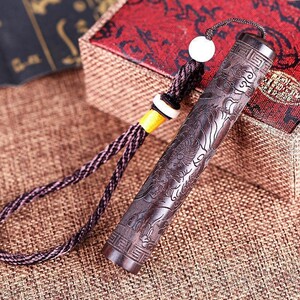 德国老式火折子打火机明火吹气古代拆子 吹一吹檀木电弧没有火的