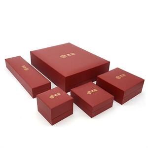 老庙黄金项链盒吊坠盒耳钉盒戒指盒手链手镯盒珠宝首饰包装盒