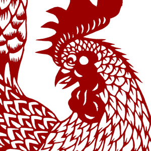 刻纸图案底稿牡丹