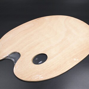 2020包邮 椭圆调色板 调v色盘 三色调色板 平板大号美术颜料水粉