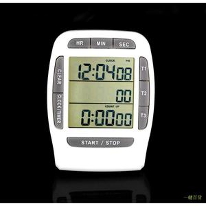 追日PS370三组多通道实验室倒计时器3组电子定时器秒表学习提醒器