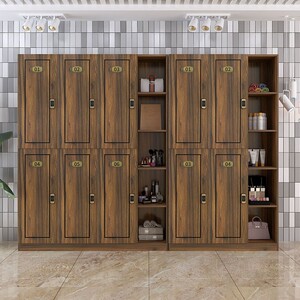 新品美发店更衣柜伽质员r工柜木身房存包柜带锁发廊美容院瑜健馆
