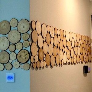圆木头片原木年轮酒吧茶楼咖啡厅装饰墙面装修木片电视背景墙木片