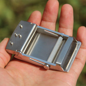 新品304不锈钢滚轴皮带扣头38无孔无牙男士腰带扣40皮带老式35c