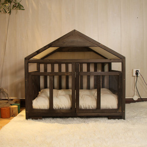 狗窝房子型室内柯基小型犬泰迪四季通用可拆洗猫窝狗屋宠物床用品