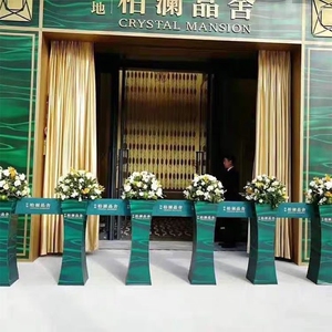 花柱剪彩仪式道具定制开业庆典小蛮腰启动彩花舞台道具引路柱子