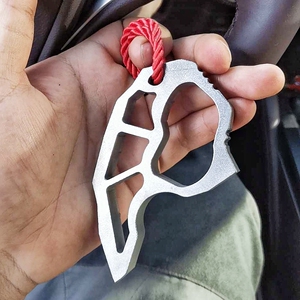 钛合金指虎防滑拳扣金属武器手撑子防护手指破窗器tc21超硬钢拳套