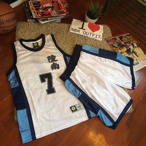 正品slamdunk灌篮高手陵南7号仙道彰篮球o衣/背心/篮球服套装