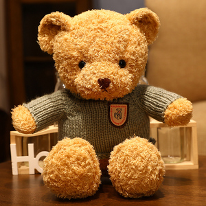 新品泰迪熊抱抱熊小布熊猫小熊公仔号娃娃日m绒玩具送女友生毛礼