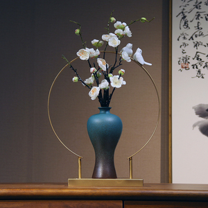 i新中式茶古博居摆件客厅u电视柜复几家古架装饰品现代轻奢玄关摆