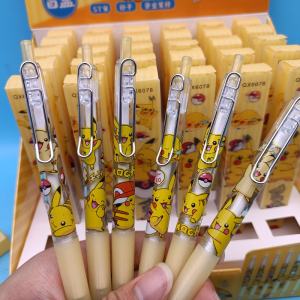 皮卡丘盲盒笔中性笔神奇宝贝精灵宝可梦电气鼠卡通动漫人物周边文具