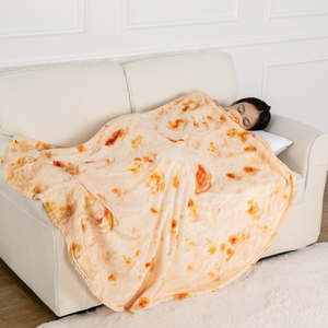 印度飞饼毯子被子毛毯饼空调被毛巾学生睡觉办公室午睡沙发客厅用